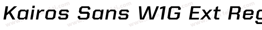 Kairos Sans W1G Ext Regular字体转换